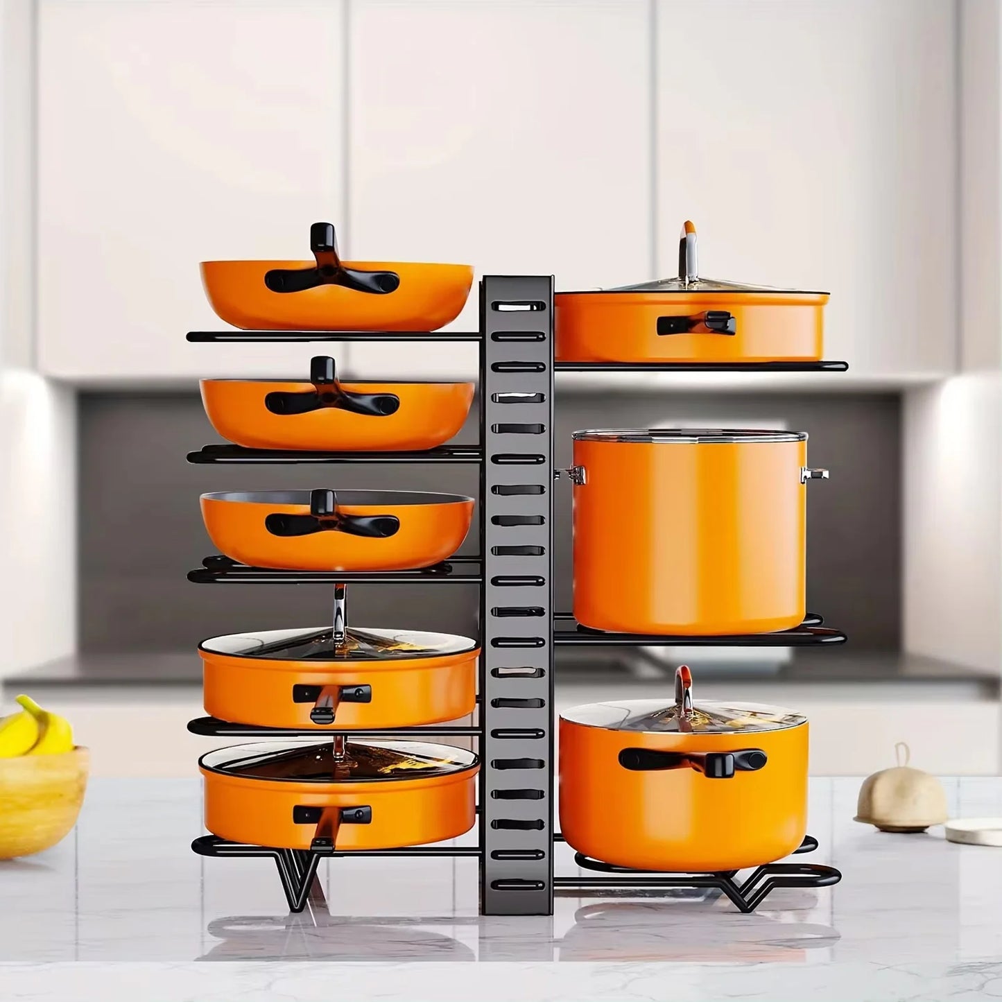 Rangement Casseroles avec compartiments réglables