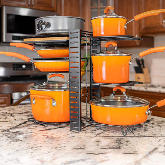 Rangement Casseroles avec compartiments réglables