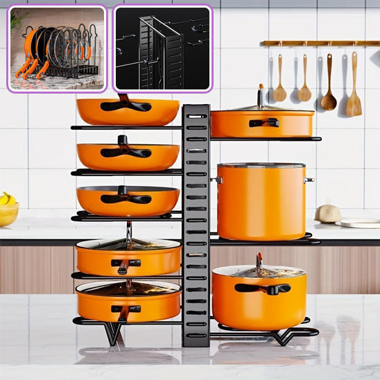 Rangement Casseroles avec compartiments réglables